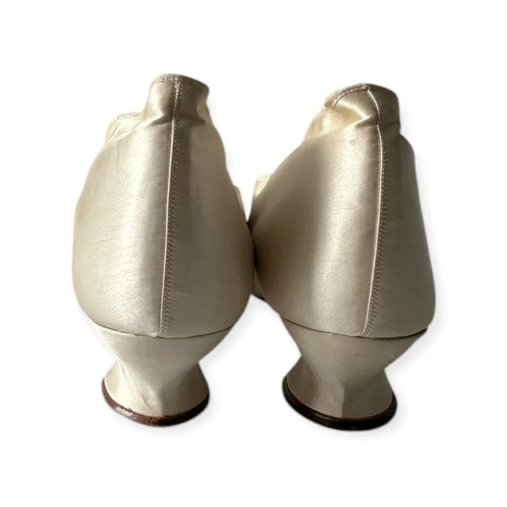 Antique Wedding Shoes by A.J. Cammeyer – Circa 1890s-1920s, Size 6B‎